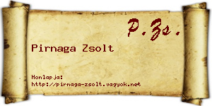 Pirnaga Zsolt névjegykártya